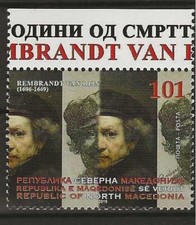 Macedonia 2019 - 350th Anniversary of the Death of Rembrandt van Rijn - MNH