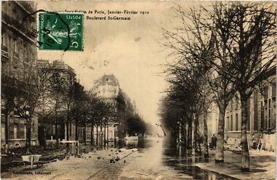 CPA PARIS Inondations 1910 Boulevard St-GERMAIN (579397)