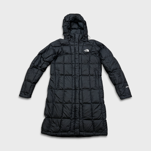 The North Face Metropolis Jacket Womens Small Black 600 Down Puffer Long Coat - 第 1/13 張圖片