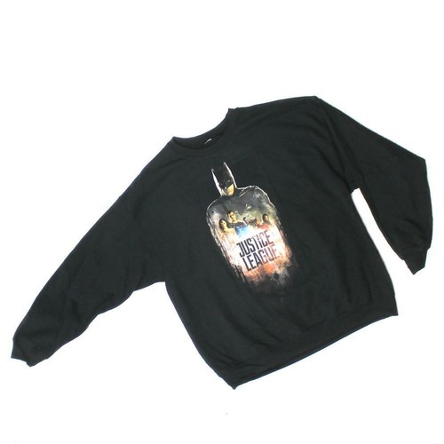 Para Hombre Suéter Sudadera De La Liga De La Justicia Dc Comics Batman  Negro | eBay