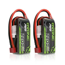 2X Ovonic 11.1V 2200mAh Short LiPo Battery 3S 35C T For RC Car 1/ 16 1/14
