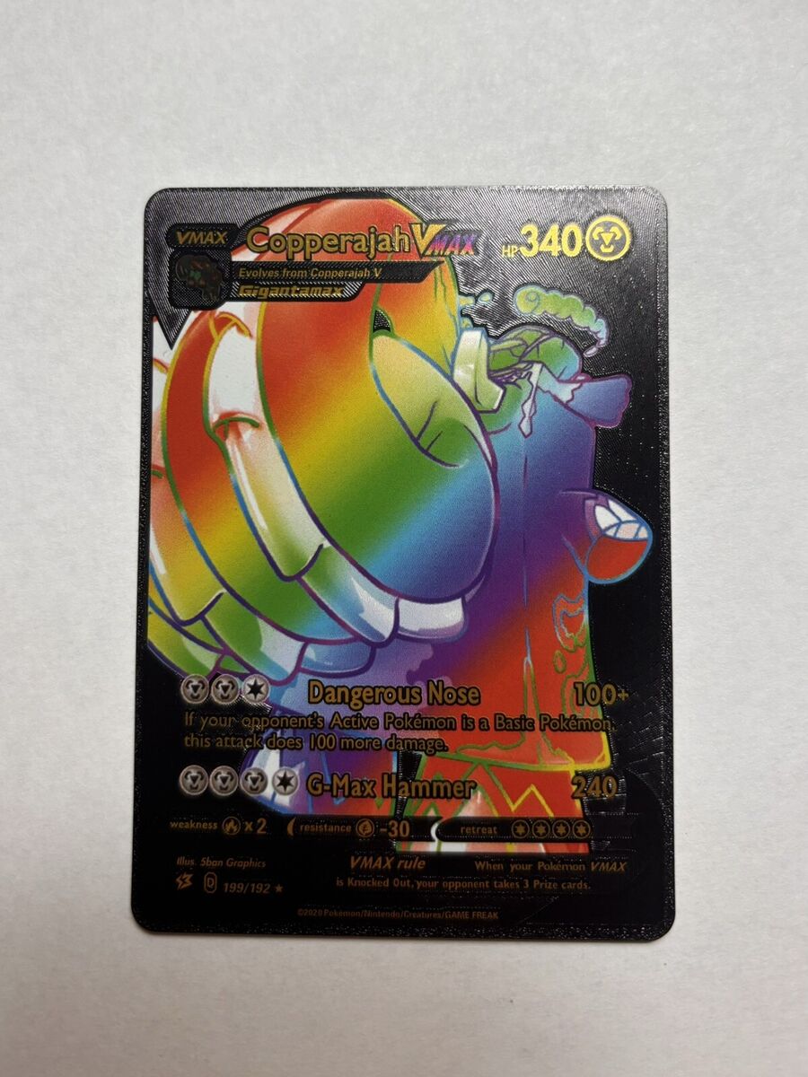 Copperajah VMAX 199/192 Rainbow HP340 - Black Foil Fan Art Copperajah VMAX 199/192 Rainbow HP340 - Black Foil Fan Art