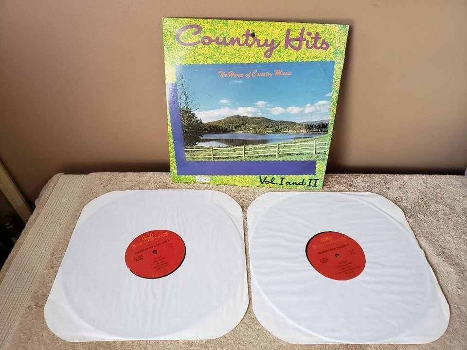 COUNTRY HITS VOL. 1&2 ~ CASH, JONES, WYNETTE, PAYCHECK ~ 1977 ~ 2 LP ~ EX - Image 2 of 4