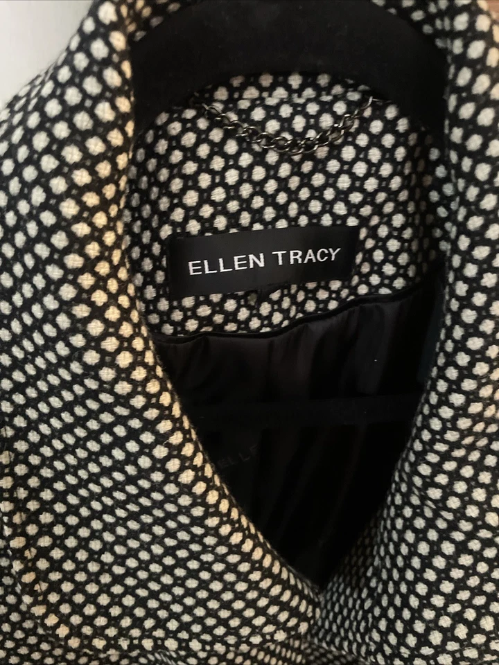 Jaqueta de lã feminina ELLEN TRACY tamanho 10 nova com etiquetas - Imagem 3 de 4