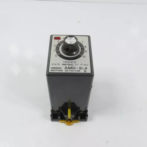 Omron AMD-SL2 Motion Detector Timer Relay 0-10 Sec 100/110VAC W/ Base