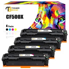 4PK Color CF500X Toner Compatible With HP 202X LaserJet Pro MFP M281fdn M254nw