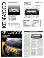 KENWOOD TS-2000 / X INSTRUCTION + SERVICE MANUALS + COLOR BROCHURE + REVIEW