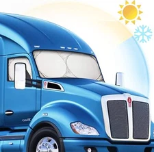 Semi-Truck Sun Shade for Windshield and Side Windows Semi Commercial Truck RV