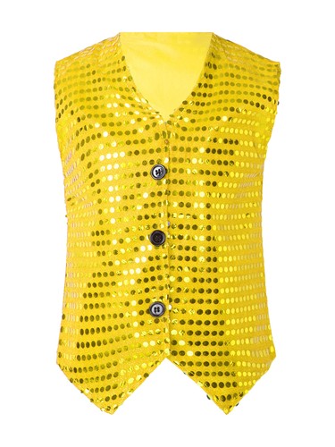 Kids Sequins Hip Hop Jazz Dancewear Button Jacket Stage Performance Costume - Picture 27 of 95