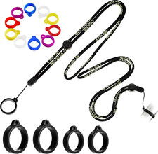 16 Pcs anti Lost Lanyard Set Include 2 Necklace Lanyards Safety Neck Strap with