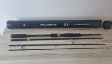 FAVORITE X1 TRAVEL LURE SPINNING ROD 804EXH 2.40m 30-80g MINT!!