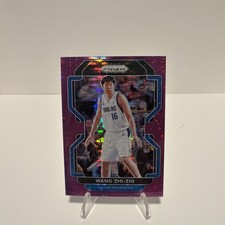 2021-22 Panini Prizm Wang Zhi-Zhi Purple Pulsar Prizm Card SP #/35 Mavericks! NM
