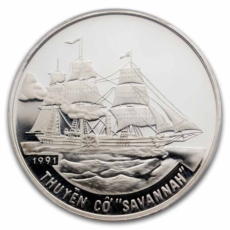 1991 Vietnam Proof Silver 100 Dong Savannah PR-67 PCGS | eBay
