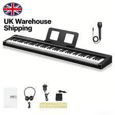88-Key Full Size Digital Piano Semi-Weighted Standard Keyboard Bluetooth