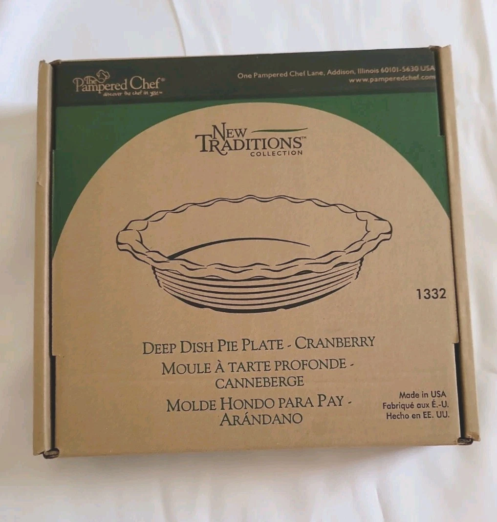 9” Deep Dish Pie Plate Pampered Chef New Traditions Cranberry
Opens in a new window or tab