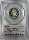 2001-S 50 State Quarters North Carolina Proof — photo from another recent sale