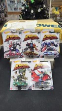 Juego de 5 coches de juguete Hot Wheels 2019 Marvel Spider Man Maximum Venom 1/64 nuevo en caja
