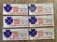 Eagle Claw Good Luck hooks  GOLD plated 8 pac...