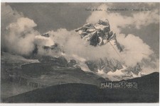 Valtournenche Valle D'Aosta Hotel Giomein panorama - Cartolina Viaggiata 1927