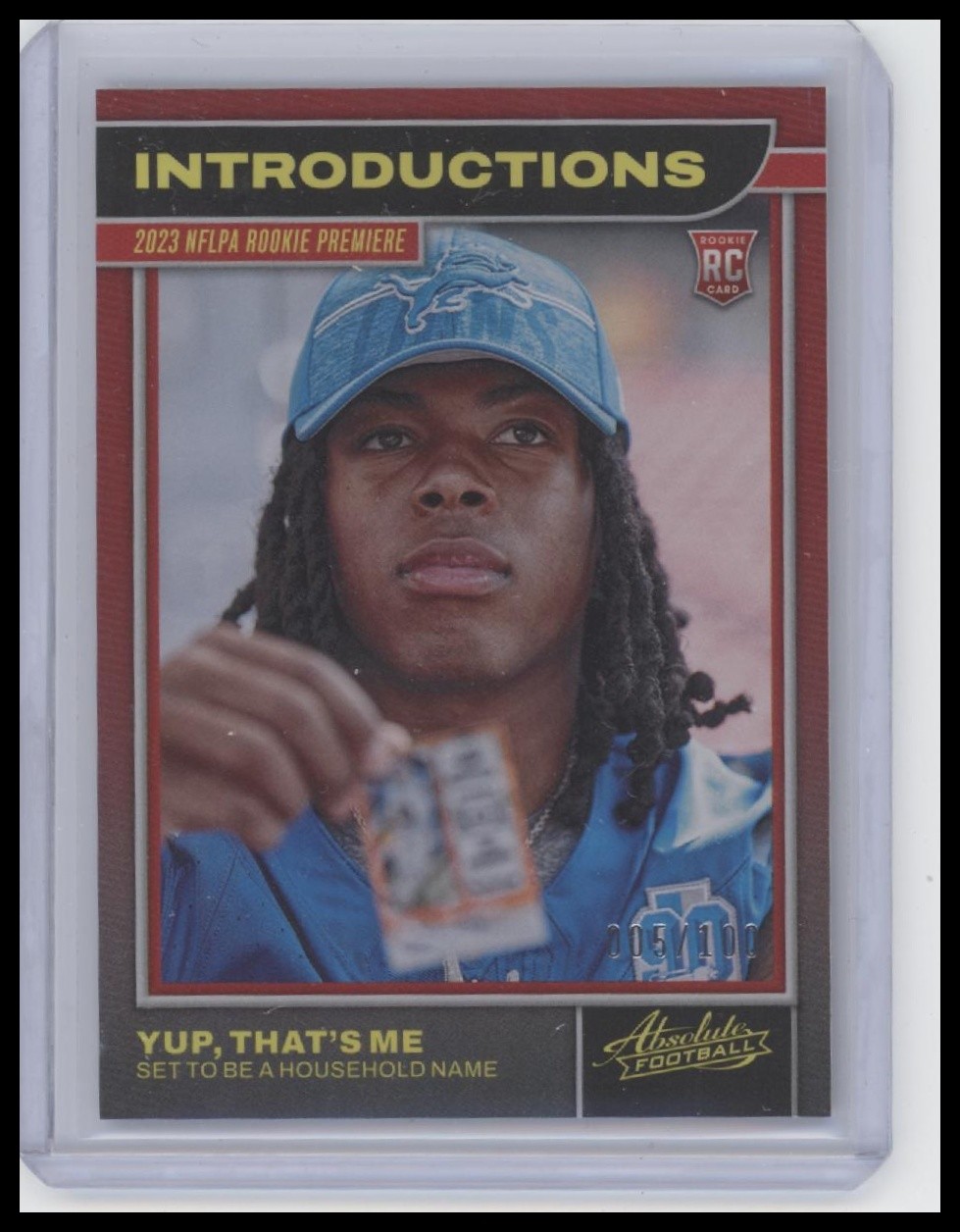 Jahmyr Gibbs Panini Absolute Introductions #4 Red Spectrum