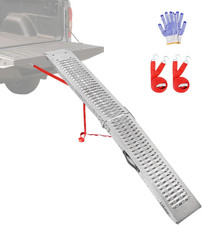 83" Folding Motorcycle Ramp, 500 Lbs Heavy Duty Loading Ramp for Pickup Trucks,