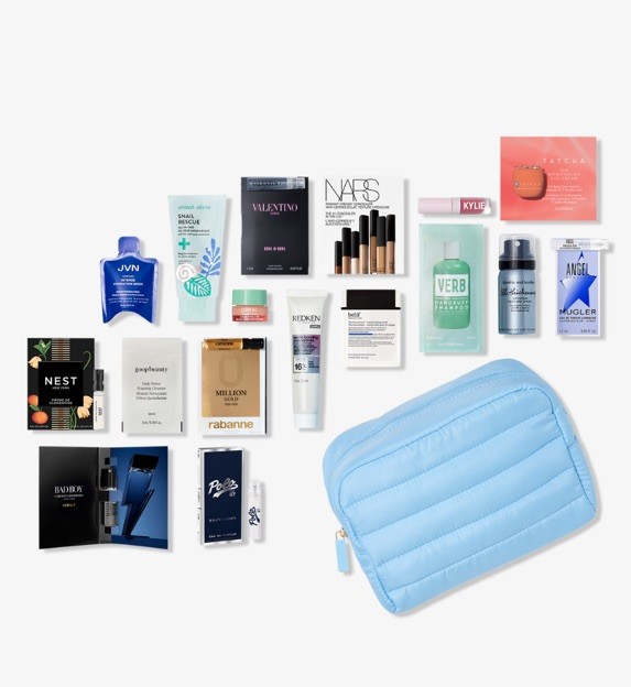 Beauty 20 Pcs Makeup Skincare Parfume Deluxe Samples & Bag Set Lot Bundle #2