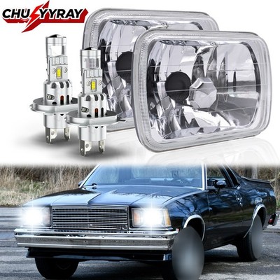For 1978-1981 Chevy Malibu El Camino 5X7'' 7x6''Led Headlights Hi-Lo Beam H4