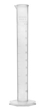 Plastic Graduated Cylinder, 100Ml - Measuring Cylinder with Extra Stable Base
