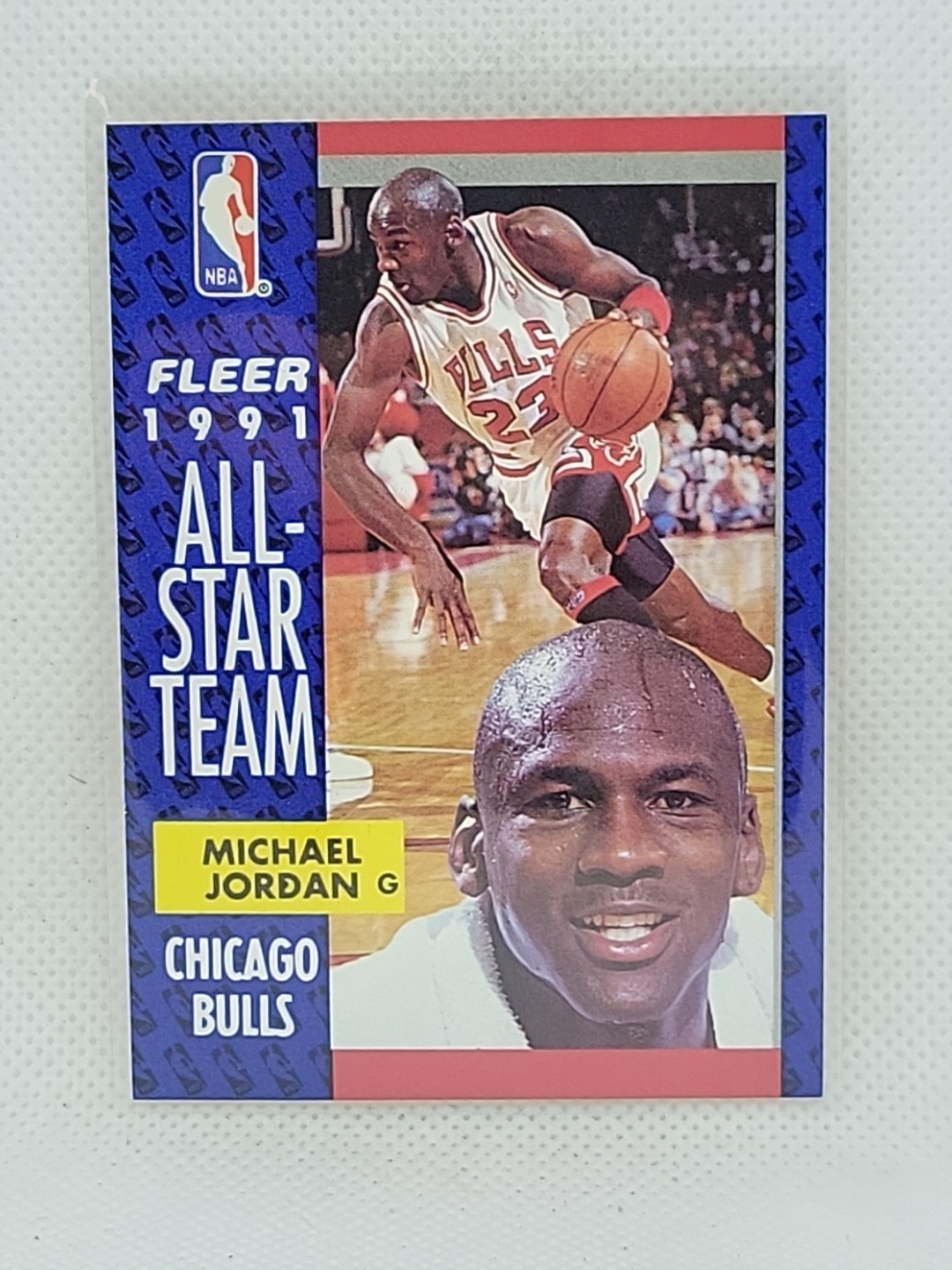 Michael Jordan 1991/92 Fleer Basketball All Star Team #211 NrMt