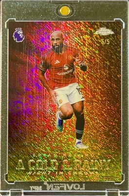 2025-26 Topps Chrome Premier League BRYAN MBEUMO-Cold & Rainy Night /5! #CRN-18