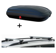 Dachbox BA320 carbonlook + Relingträger CRV135 für für Mercedes GLK ab 08 Dachbox BA320 carbonlook + Relingträger CRV135 für für Mercedes GLK ab 08