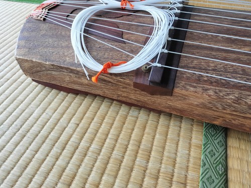 Beginner's Koto 13 Strings 183cm 72 in w/Carving Japan Musical Instrument - Picture 6 of 21
