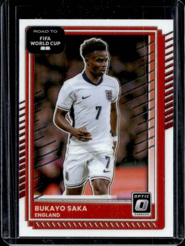 2025-26 Panini Donruss Road to FIFA World Cup 26' Bukayo Saka Optic #65 England