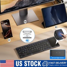 Mini Folding Wireless Bluetooth Keyboard With Touchpad for Laptop Tablet Phone