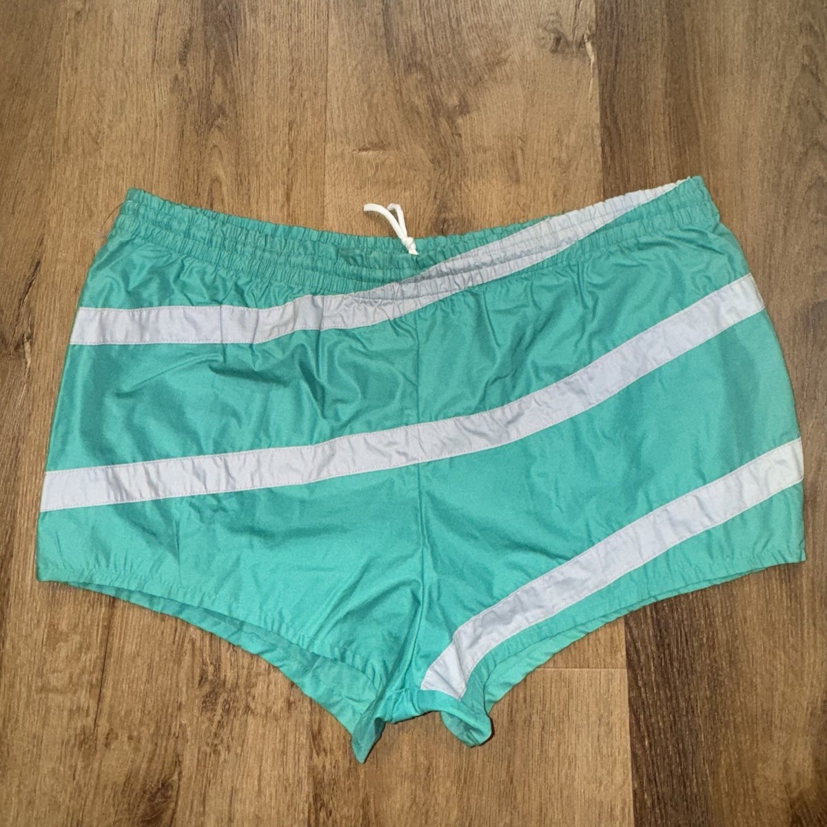 Vintage 70s 80s Swim Trunks Mens XL Athletic Track Shorts Defender