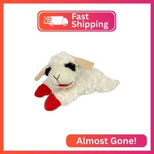 Multipet Lamb Chop Dog Plush Toy - Squeaky Toy for Small Medium Dogs - Extra S