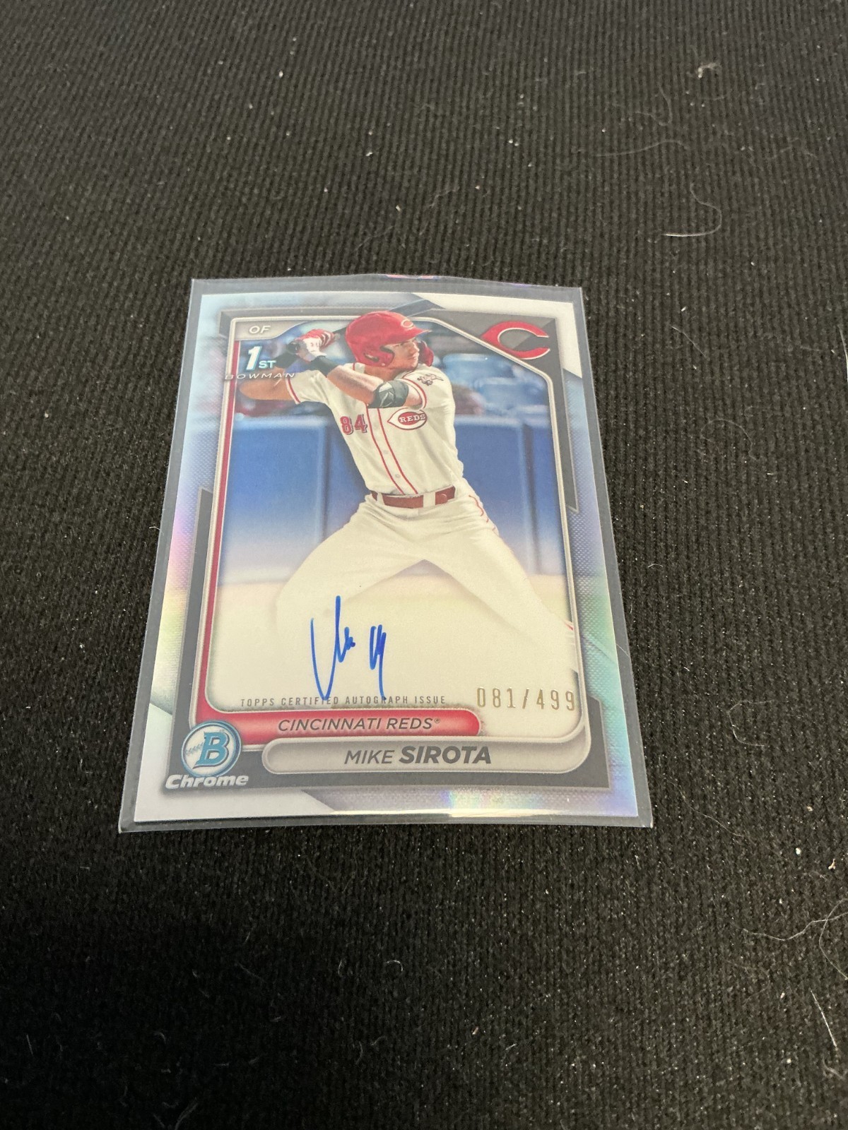 Mike Sirota 2024 Bowman Chrome Refractor Auto 081/499 #CPA-MS