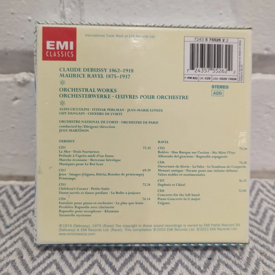 Debussy, Ravel: Orchestral Works EMI Classics 8 CD Box Set (2002) - Image 2 of 4