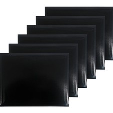 8.5"x11" Smooth Padded Diploma Cover Certificate Holder Black,6-Packs