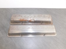 1960-1968 Corvette Impala Nova Sbc 283 327 Valve Covers Chevrolet Script Dents