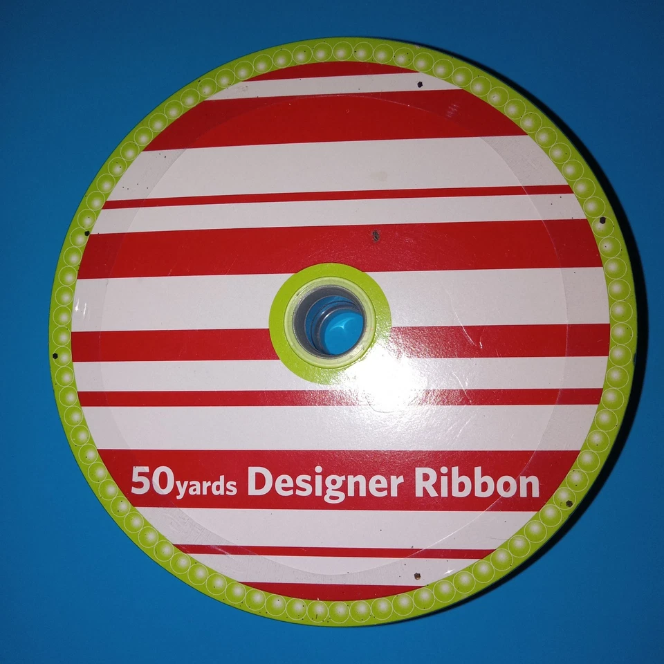 Sam's Club 2,5” x 50 jardas designer fita com fio vermelho verde bolinhas com glitter novo em folha - Imagem 3 de 4