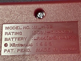 Old stock Nintendo Mario's Cement Factory Game&Watch 1983 (ML-102) Complete Set