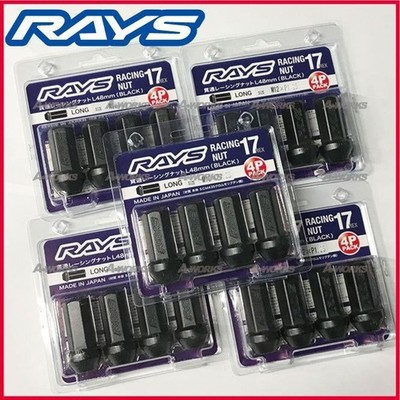 RAYS Racing Nuts L48 17HEX M12xP1.25 5-Hole 20 Nuts for Nissan Subaru Suzuki JDM