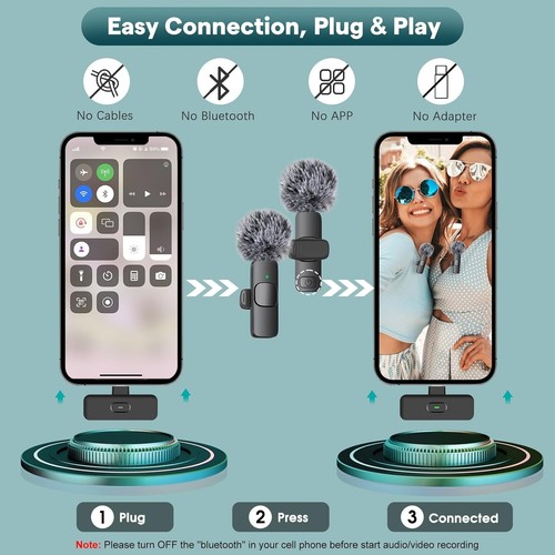 Mini micrófono inalámbrico omnidireccional - perfecto para creadores de YouTube y TikTok - Imagen 7 de 11