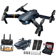 MOCVOO Drones with Camera for Adults Kids, Foldable RC Quadcopter, A-Blue
