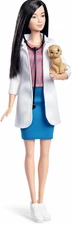 Barbie Careers Pet Vet Doctor Doll Long Dark Hair Fashion Doll