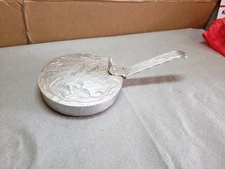 Vintage Kraftware Silent Butler, Hand Forged Aluminum, Embossed Wheat Motif