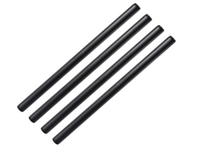 Tubería de hierro negro pintado de 1'' x 30'', paquete de 4 piezas roscadas, acaba