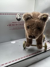 STEIFF Museum Collection 1984 Replica of 1880 Bear On Wheels; Preowned- 1782