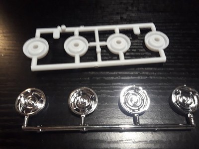 1/24 scale Model car parts  Set of 4 Chevy Rallye  wheels